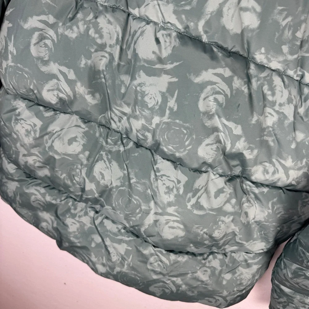 Mode of One Mens Puffer Jacket Seedling Green Floral Camo Hooded XXL 100188366MN